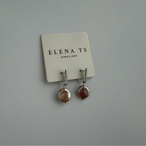 691 Rose Pearl Drop Earrings